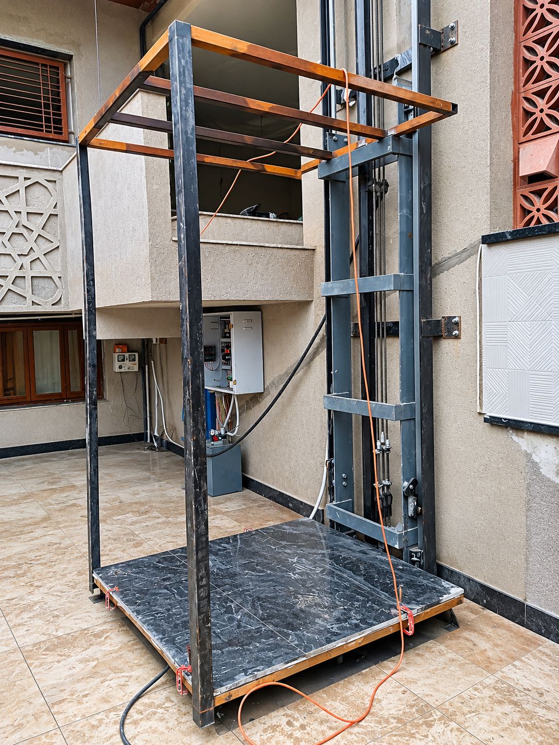Outdoor Steel Hoistway Shaft Installation